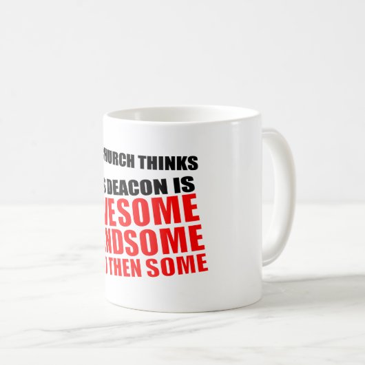 私の教会考えの執事は素晴らし コーヒーマグカップ (正面右)