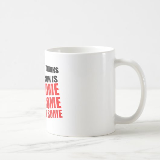 私の教会考えの執事は素晴らし コーヒーマグカップ (右)