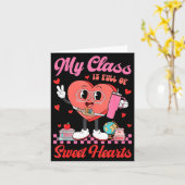 私の教室はバレンタインに優しい先生でいっぱい カード (黄色い花)
