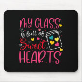 私の教室はバレンタインの先生の優しい心でいっぱいだ マウスパッド (正面)