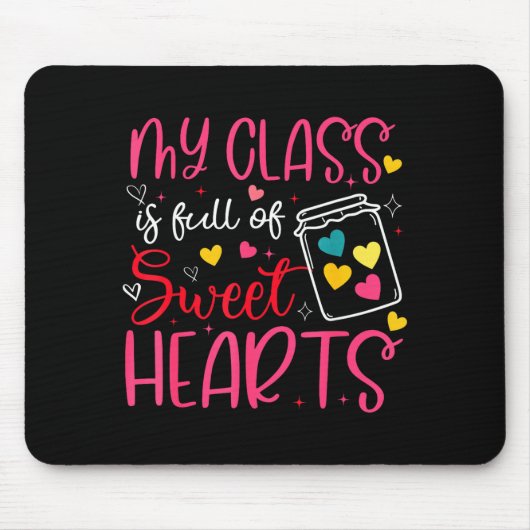 私の教室はバレンタインの先生の優しい心でいっぱいだ マウスパッド (正面)