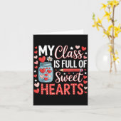 私の教室は優しい先生とバレンタインデーの愛で溢れている カード (黄色い花)