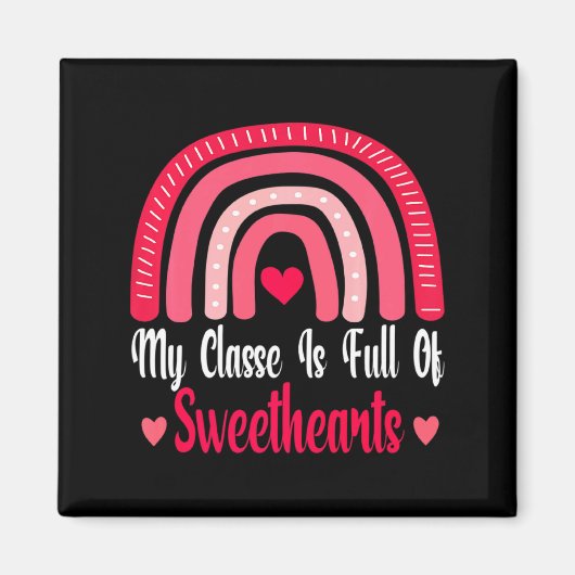 私の教室は愛でいっぱい バレンタインズデー マグネット (正面)