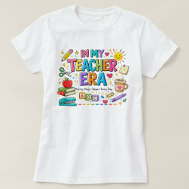 私の教師時代 カラフルな教師シャツ Tシャツ