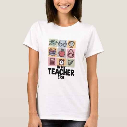 私の教師時代 幼稚園の先生生活 Tシャツ (正面)
