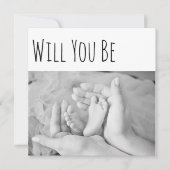 私の教母のベビーの足でお母さん手です カード (正面)