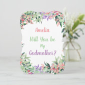 私の教母の提案の花柄です 案内状 (スタンド正面)