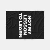 私の教訓ではない学 フリースブランケット (正面(横))