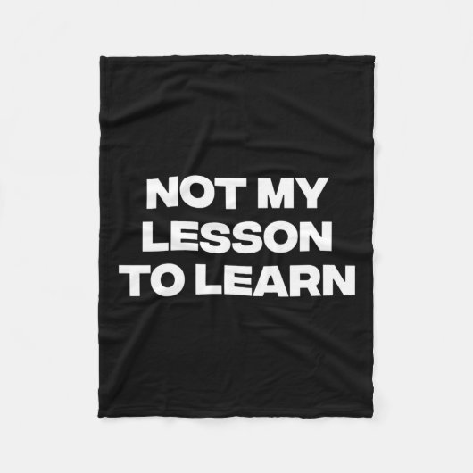 私の教訓ではない学 フリースブランケット (正面)