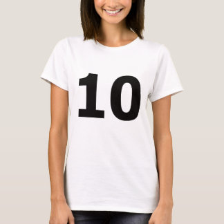 私の数は10です! Tシャツ