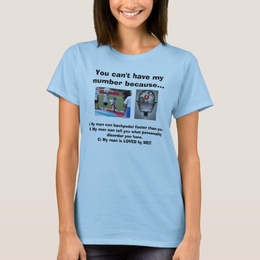 …私の数を有することができません Tシャツ (正面)
