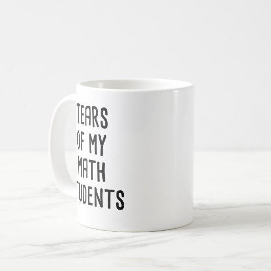 私の数学の学生の涙おもしろいは コーヒーマグカップ (正面左)