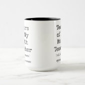 私の数学の涙の先生がまだ暖かいコおもしろいーヒ マグカップ (中央)