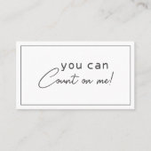 私の数学先生のプライベートレッスンを頼れる 名刺 (正面)