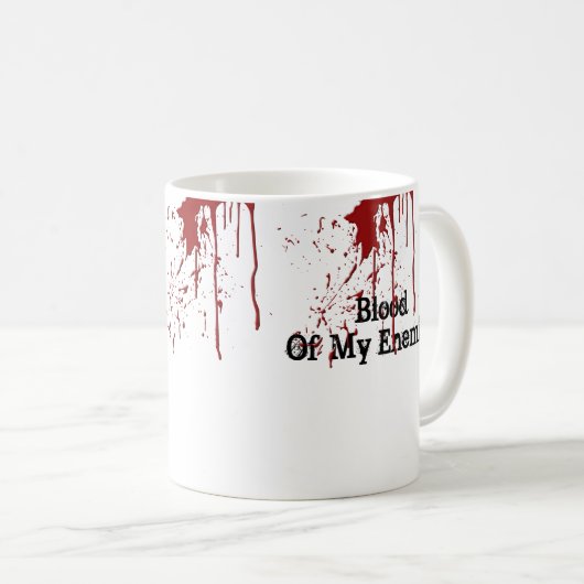 私の敵のコーヒー・マグのおもしろいな血 コーヒーマグカップ (正面右)