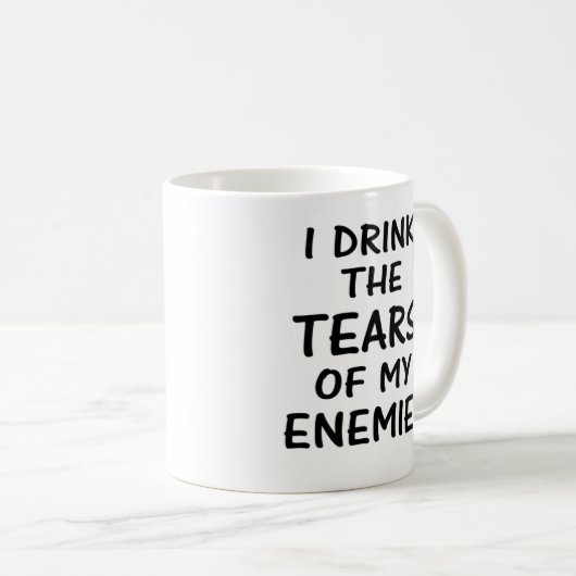 私の敵のマグの破損を飲んで下さい コーヒーマグカップ (正面右)