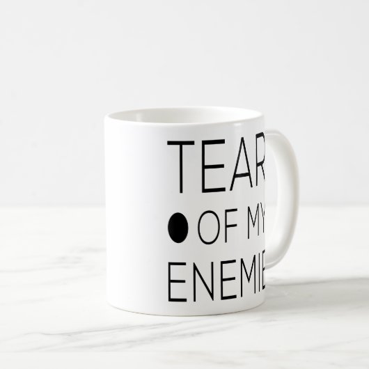 私の敵の同僚のおもしろいボスへの贈り物の涙 コーヒーマグカップ (正面右)