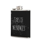 私の敵の涙のライバルギフトおもしろいスキットル フラスク (左)