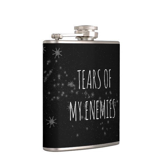 私の敵の涙のライバルギフトおもしろいスキットル フラスク (右)