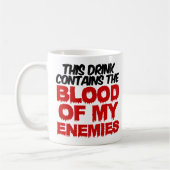 私の敵の血 コーヒーマグカップ (左)