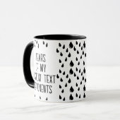 私の文字対戦相手カスタムの涙 マグカップ (正面左)