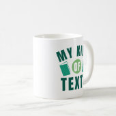 私の文字 コーヒーマグカップ (正面右)