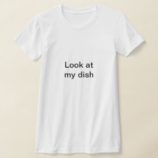 私の料理を見て - おもしろ可愛い Tシャツ