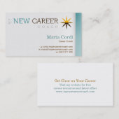 私の新しいキャリアのコーチ-カスタムな名刺のデザイン 名刺 (正面/裏面)