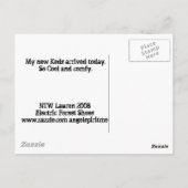 私の新しいケッド！ ポストカード (裏面)