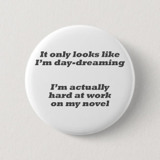 私の新しいボタンを空想にふけること 缶バッジ