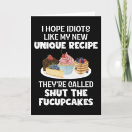 私の新しいレシピユーモアのベーカーのようなユニーク愚か者を願う カード