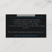 私の新しい仕事の名刺2を愛して下さい 名刺 (裏面)