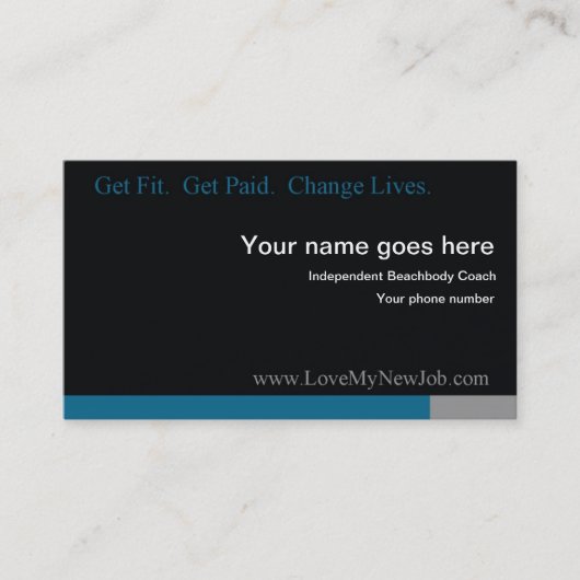 私の新しい仕事の名刺2を愛して下さい 名刺 (正面)