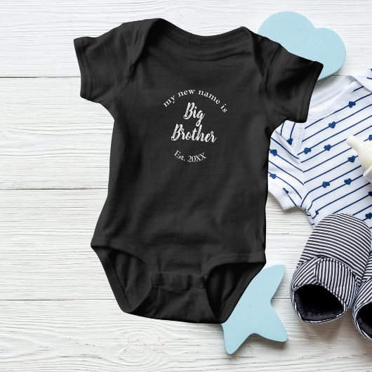 私の新しい名前はビッグブラザーニュービッグブラザーエスト ベビーボディスーツ