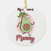 私の新しい名前はママ セラミックオーナメント (正面)