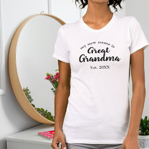 私の新しい名前は素晴らしおばあちゃん新素晴らし祖母 Tシャツ