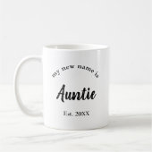私の新しい名前はAuntie新しい叔母コーヒーマグ コーヒーマグカップ (左)