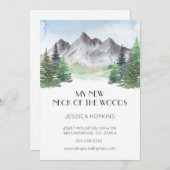 私の新しい山の水彩 案内状 (正面/裏面)