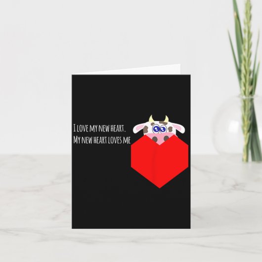 私の新しい牛のバルブ心臓が大好き カード (正面)