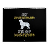 私の新参食べ者の宿題 |新鮮な犬の贈り物 カレンダー (カバー)