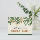 私の新婦付添人があって下さい インビテーションポストカード (スタンド正面)