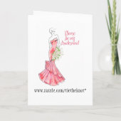 私の新婦付添人があって下さい 招待状 (裏面)