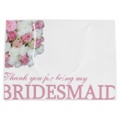 私の新婦付添人があることをありがとう ラージペーパーバッグ (正面)