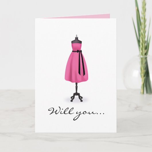 私の新婦付添人ですか。 (デザイナーカード) 招待状 (正面)