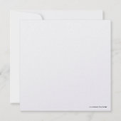 私の新婦付添人ですか。 招待状 (裏面)