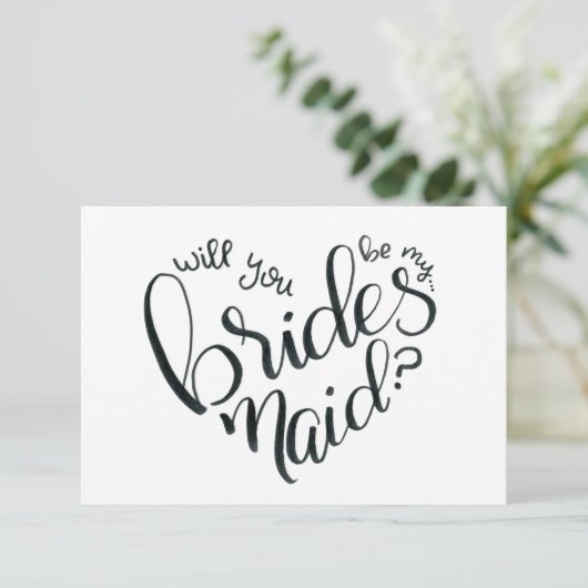 私の新婦付添人ですか。 -新婦付添人の提案 出欠カード (スタンド正面)