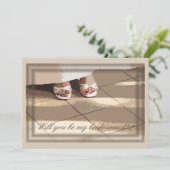 私の新婦付添人ですか。 新婦付添人カード 招待状 (スタンド正面)