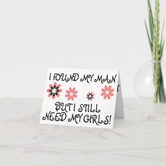 私の新婦付添人ですか。 (花) 招待状 (正面)