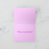 私の新婦付添人です 招待状 (内部)