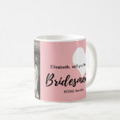 私の新婦付添人のかわいい赤面の写真です コーヒーマグカップ (正面右)